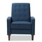 Baxton Studio Mathias Mid-century Modern Blue Upholstered Lounge Chair 143-8134 - alternate 6